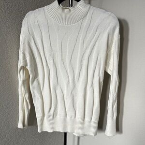 APRICOT White Turtleneck Sweater